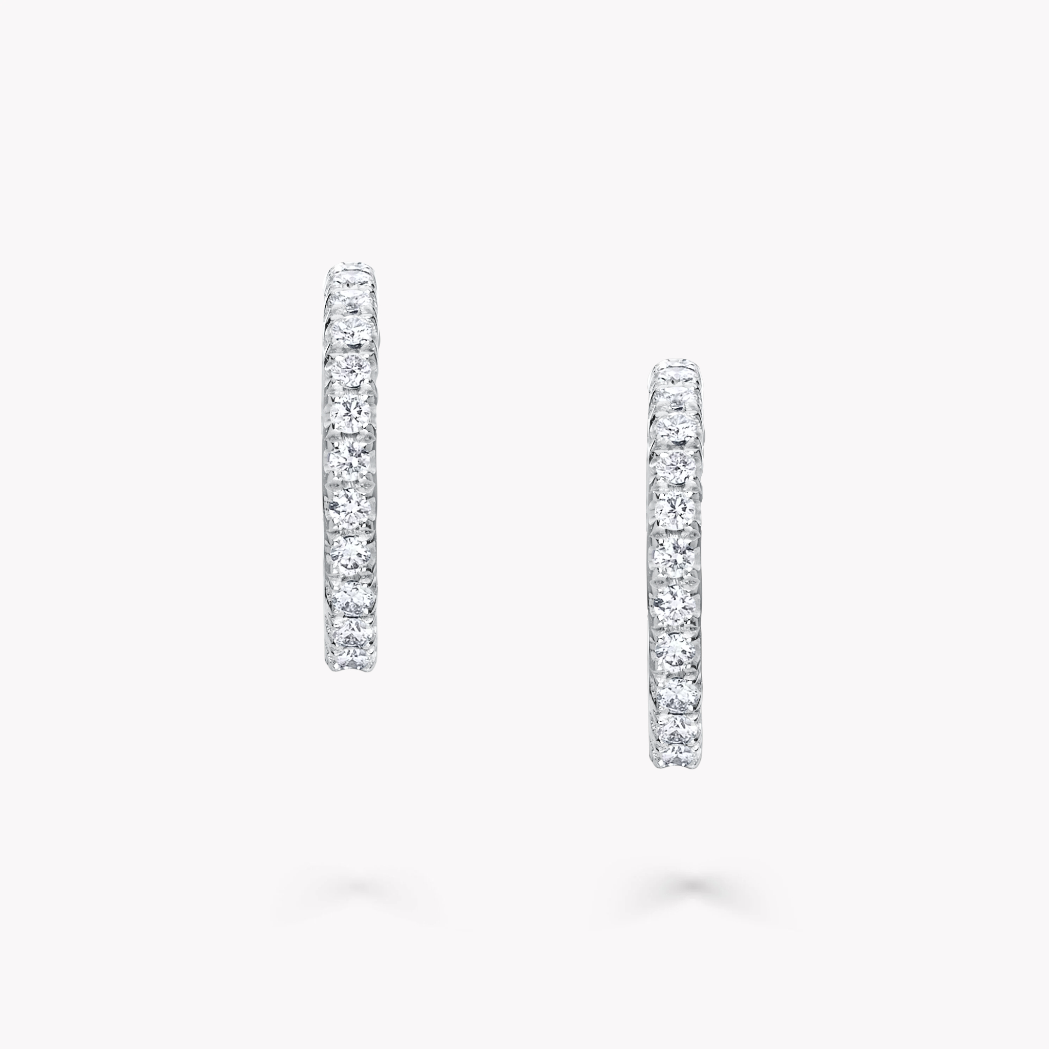 Сережки з білого золота з діамантами Timeless